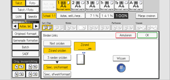 Afbeelding van bedieningspaneel