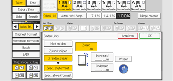Afbeelding van bedieningspaneel