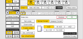 Afbeelding van bedieningspaneel