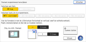 Afbeelding van bedieningspaneel