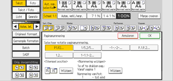 Afbeelding van bedieningspaneel