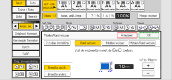 Afbeelding van bedieningspaneel