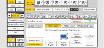 Afbeelding van bedieningspaneel