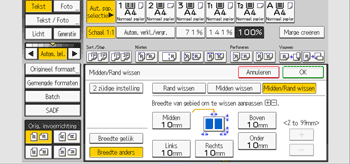 Afbeelding van bedieningspaneel