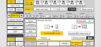 Afbeelding van bedieningspaneel