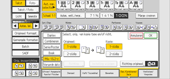 Afbeelding van bedieningspaneel