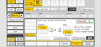 Afbeelding van bedieningspaneel
