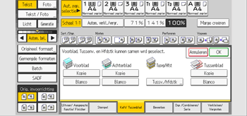 Afbeelding van bedieningspaneel