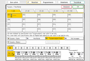 Afbeelding van bedieningspaneel