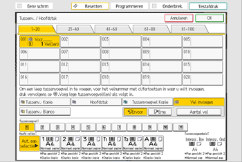 Afbeelding van bedieningspaneel