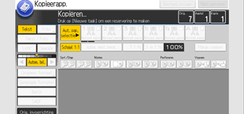 Afbeelding van bedieningspaneel