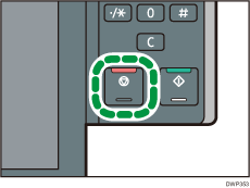 Illustratie van stopknop