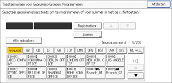 Afbeelding van bedieningspaneel