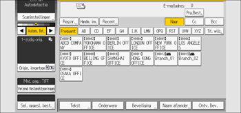 Afbeelding van bedieningspaneel