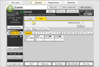 Afbeelding van bedieningspaneel