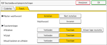 Afbeelding van bedieningspaneel