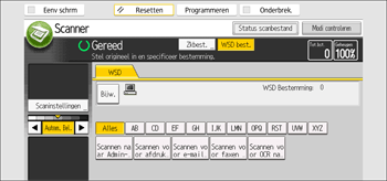 Afbeelding van bedieningspaneel