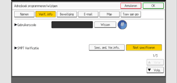 Afbeelding van bedieningspaneel