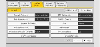 Afbeelding van bedieningspaneel