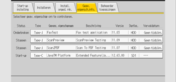 Afbeelding van bedieningspaneel