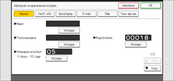 Afbeelding van bedieningspaneel