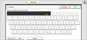 Afbeelding van bedieningspaneel