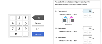 Afbeelding van bedieningspaneel
