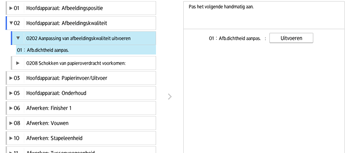 Afbeelding van bedieningspaneel