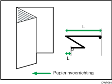 Illustratie van vouwpositie aanpassen voor boekje