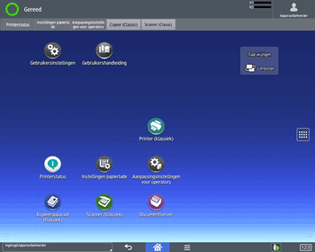 Afbeelding van bedieningspaneel