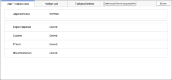 Afbeelding van bedieningspaneel