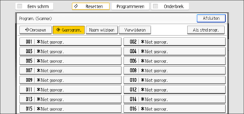 Afbeelding van bedieningspaneel