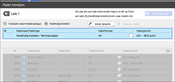 Afbeelding van bedieningspaneel