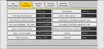 Afbeelding van bedieningspaneel