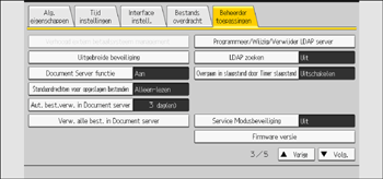 Afbeelding van bedieningspaneel
