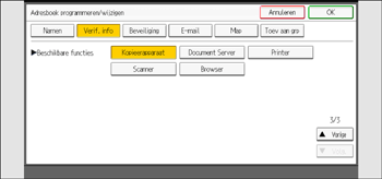 Afbeelding van bedieningspaneel