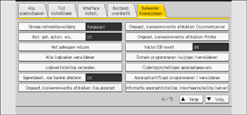 Afbeelding van bedieningspaneel