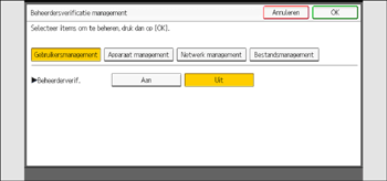 Afbeelding van bedieningspaneel