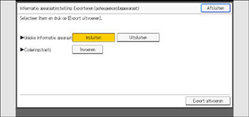 Afbeelding van bedieningspaneel