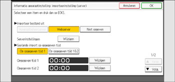 Afbeelding van bedieningspaneel