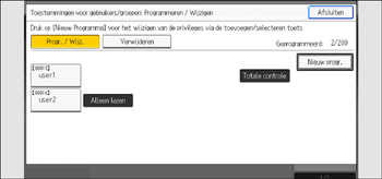 Afbeelding van bedieningspaneel