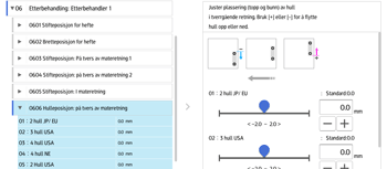 Illustrasjon av betjeningspanelet