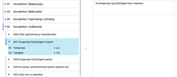 Illustrasjon av betjeningspanelet