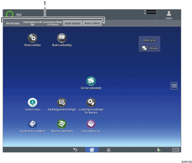 Illustrasjon av skiftende moduser. Illustrasjon med nummerert bildeforklaring