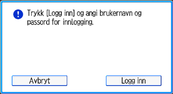Illustrasjon av betjeningspanelet