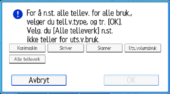 Illustrasjon av betjeningspanelet