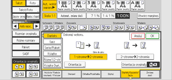Ilustracja ekranu panela operacyjnego