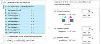 Ilustracja ekranu panela operacyjnego