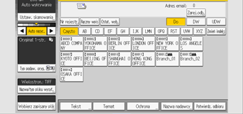 Ilustracja ekranu panela operacyjnego