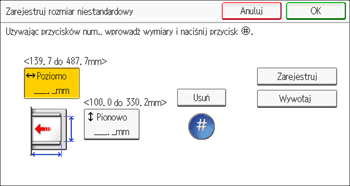 Ilustracja ekranu panela operacyjnego